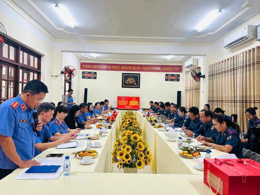 Viện KSND khu vực 1 - Đồng Nai tiếp Viện Kiểm sát&nbsp;Cộng hòa Dân chủ Nhân dân Lào.