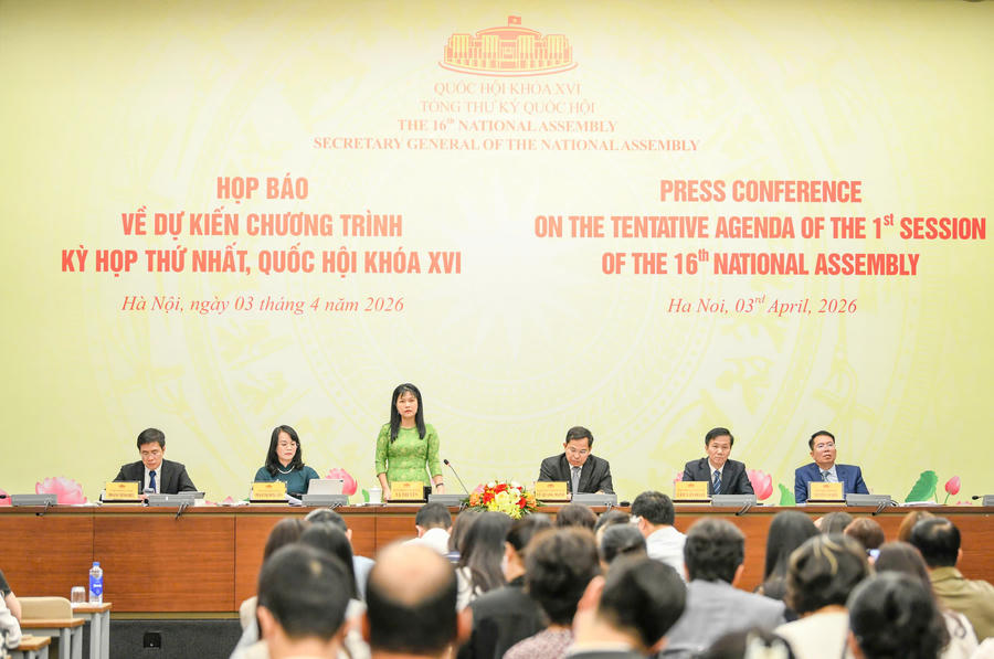 Quang cảnh họp báo. (Ảnh: Như Ý)