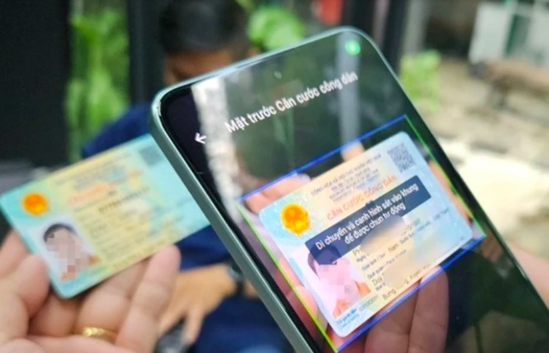 Các bước xác thực thuê bao di động qua ứng dụng VNeID.
