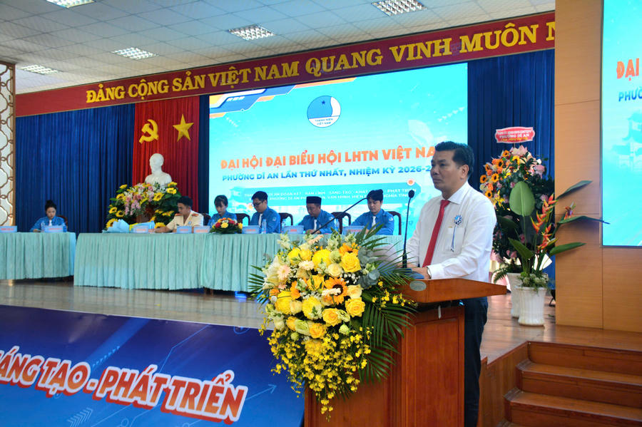 Ông Hồ Hồng Minh Phó Bí thư thường trực Đảng ủy phường, Chủ tịch HĐND phường Dĩ An.