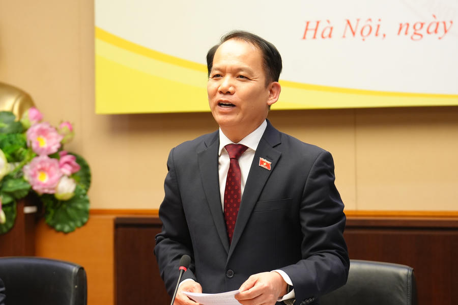 Ông Hoàng Thanh Tùng phát biểu. (Ảnh trong bài: PV)