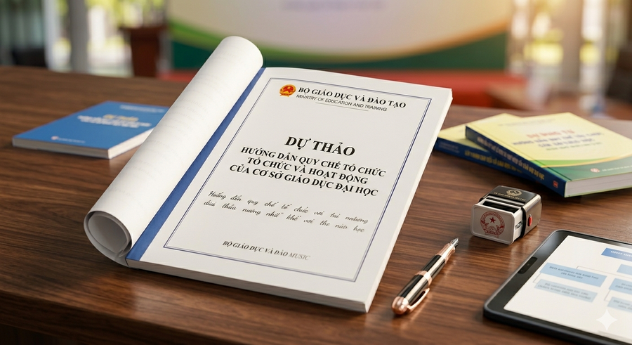Bộ Giáo dục và Đào tạo lấy ý kiến dự thảo Thông tư hướng dẫn quy chế tổ chức, hoạt động của cơ sở giáo dục đại học. (Ảnh minh họa)