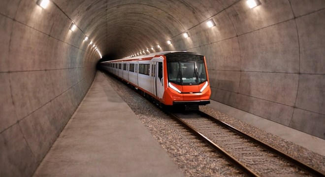 Phối cảnh Metro số 2 (đoạn Bến Thành - Tham Lương) đi ngầm. Ảnh: MAUR