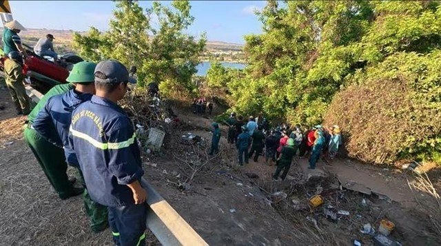 Hiện trường vụ tai nạn.