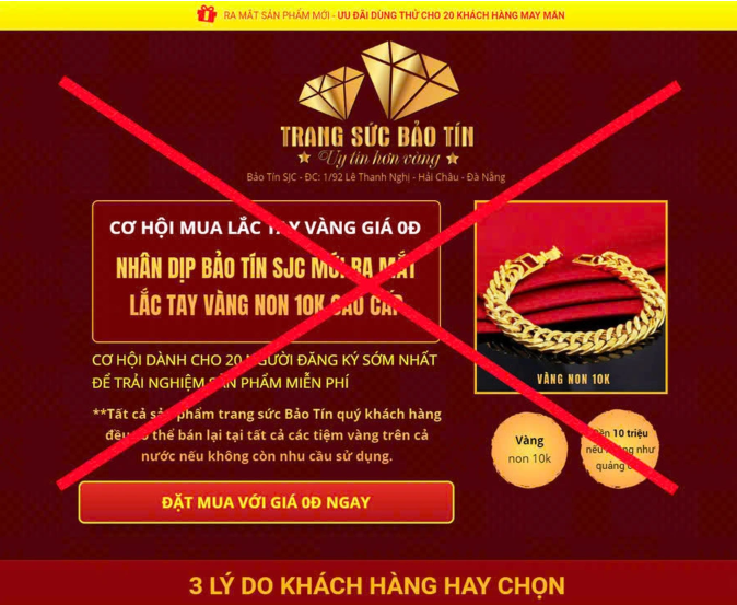 Công an Phú Thọ cảnh báo các thủ đoạn lừa đảo liên quan đến vàng SJC (Ảnh: Công an cung cấp).