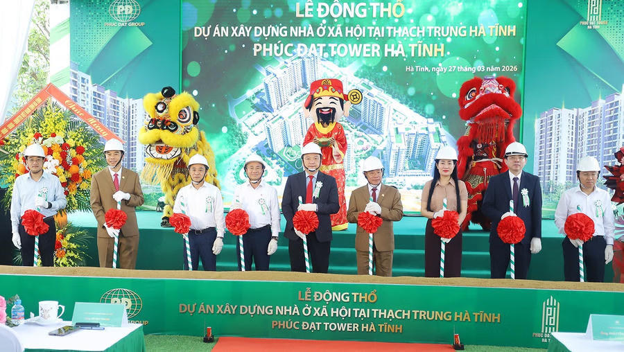 Lễ khởi công&nbsp;Dự án nhà ở xã hội tại phường Trần Phú.