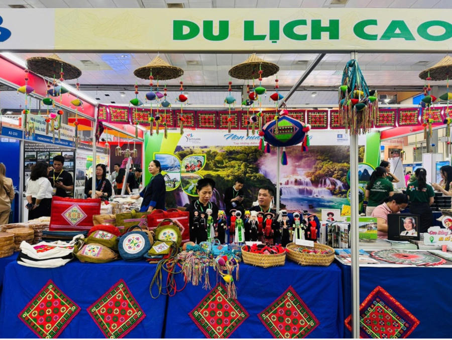Các gian hàng tại Hội chợ Du lịch Quốc tế VITM 2026. Ảnh: VGP/Minh Thư