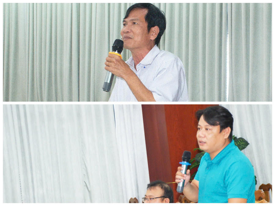 Các nhà báo hỏi những vấn đề dư luận quan tâm.