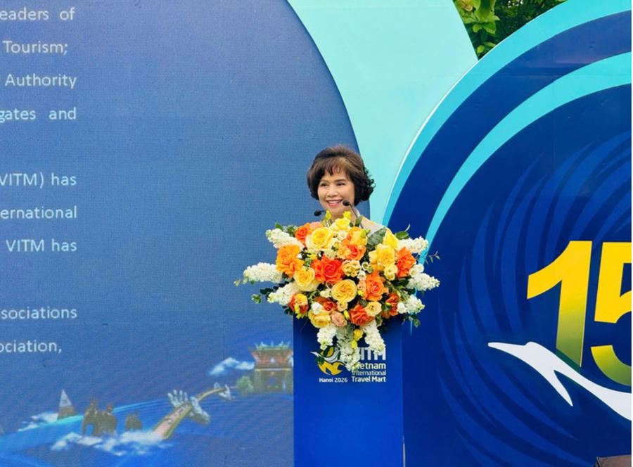 Phó Chủ tịch Thường trực Hiệp hội Du lịch Việt Nam Cao Thị Ngọc Lan cho biết VITM 2026 đem đến sự hợp tác, kết nối cao nhất cho các đối tác và cộng đồng doanh nghiệp. Ảnh: VGP/Minh Thư
