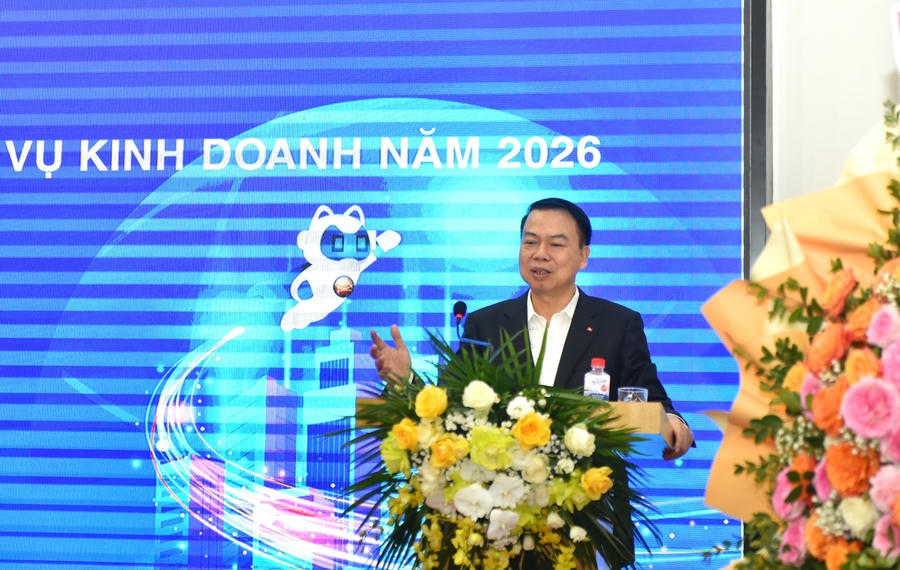 Thứ trưởng Bộ Tài chính Nguyễn Đức Chi phát biểu chỉ đạo, kỳ vọng Bảo Việt sẽ tiếp tục giữ vững vị thế "cánh chim đầu đàn" và tiên phong đổi mới trong kỷ nguyên số.