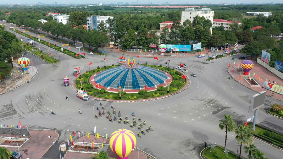 Một góc trung tâm xã Nhơn Trạch.