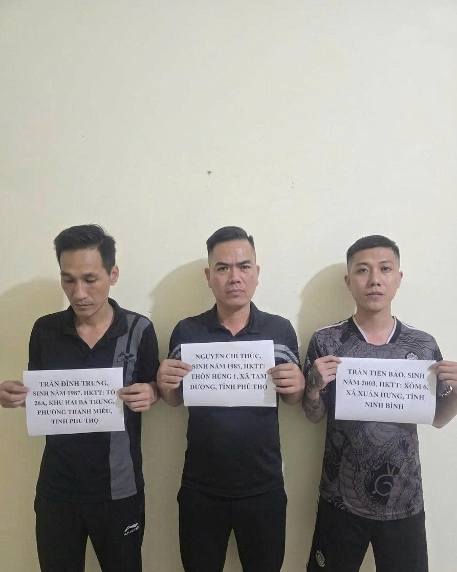 Các đối tượng bị bắt giữ. (Ảnh: CAPT)