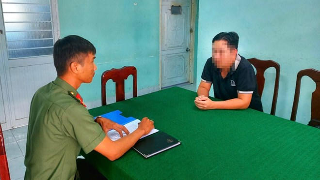 Công an đã xử phạt đối với H.T.V vì có hành vi đăng tải, chia sẻ thông tin sai sự thật. Ảnh: CACC