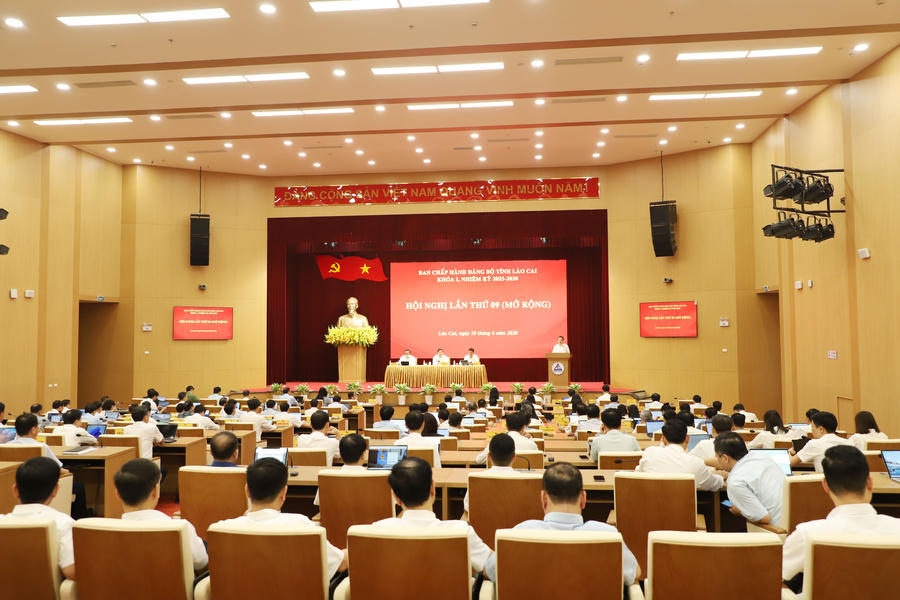 Toàn cảnh Hội nghị. (Ảnh: CTTĐT tỉnh Lào Cai).