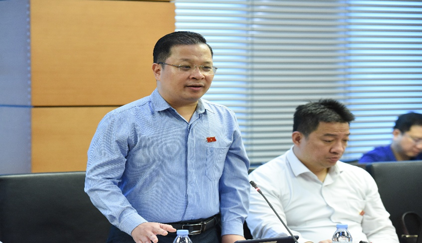 Đại biểu Nguyễn Danh Tú phát biểu tại Phiên thảo luận tổ 13