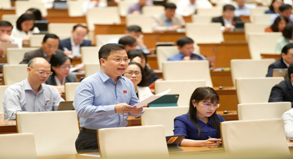 Đại biểu Nguyễn Danh Tú phát biểu tại Phiên thảo luận hội trường