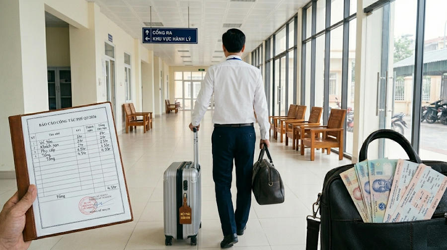 Chế độ khoán tiền công tác phí theo tháng được quy định ở mức tối đa 700.000 đồng mỗi người một tháng. Khoản này áp dụng cho cán bộ cấp xã thường xuyên phải đi công tác lưu động trên 10 ngày mỗi tháng. (Ảnh minh họa)