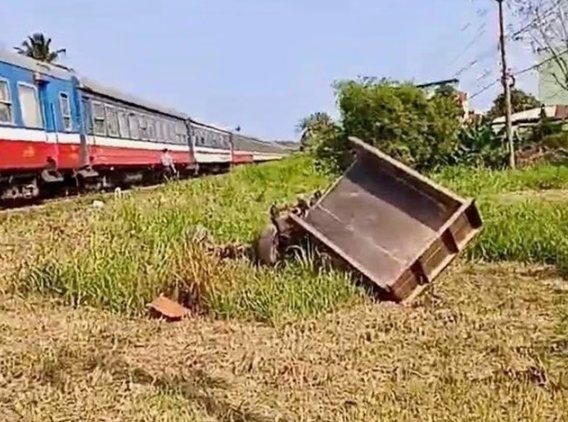 Hiện trường vụ tai nạn.