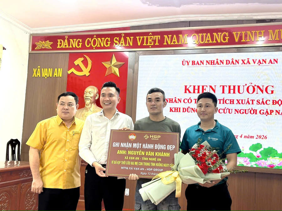 Biểu dương tinh thần dũng cảm, nhanh trí và nghĩa cử cao đẹp của ông Khánh.