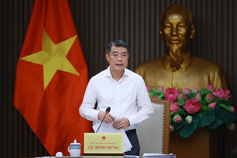 Thủ tướng Chính phủ Lê Minh Hưng phát biểu chỉ đạo tại buổi làm việc. Ảnh: VGP