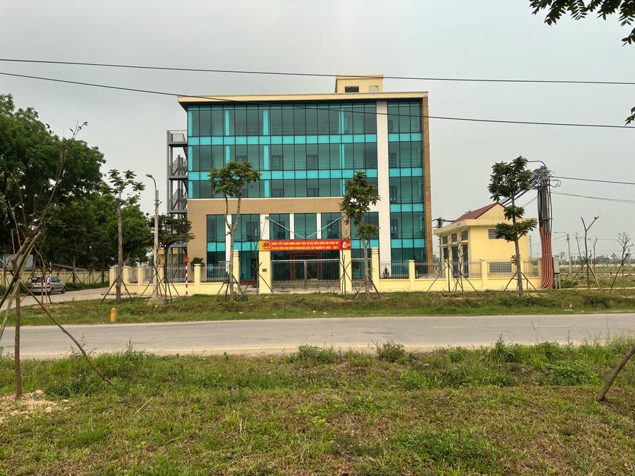 Nhà điều hành của Cụm công nghiệp làng nghề Dị Nậu.