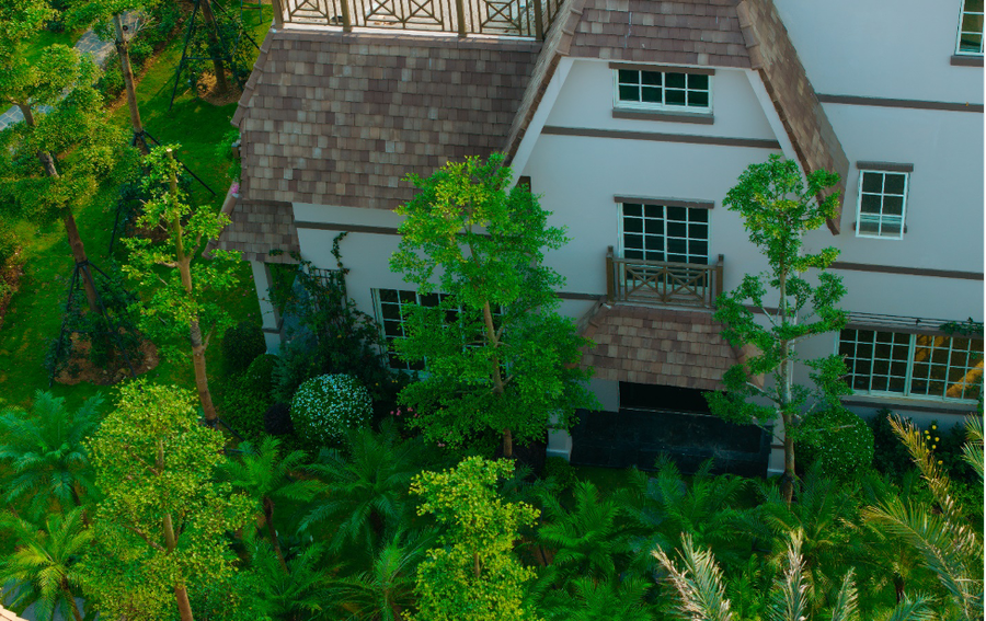 Không gian xanh bao trùm The Grand Island. Ảnh: Thanh Sơn