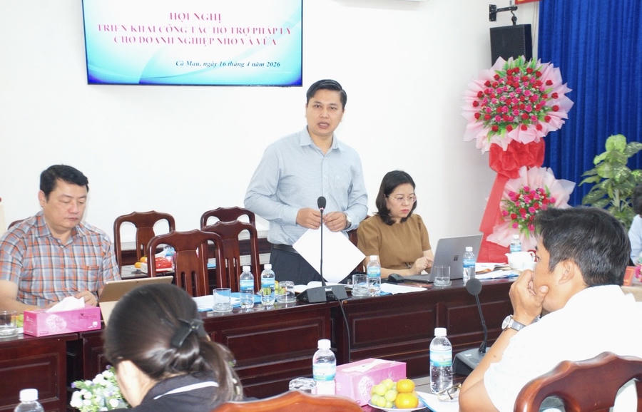 Ông Trần Minh Sơn – Giám đốc Trung tâm Hỗ trợ pháp lý cho doanh nghiệp nhỏ và vừa (Cục Pháp luật dân sự - kinh tế - Bộ Tư pháp) chia sẻ kinh nghiệm hỗ trợ doanh nghiệp.