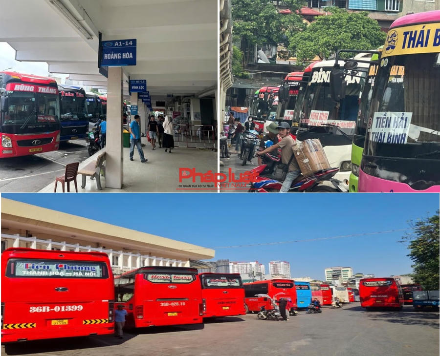 Công điện của Thủ tướng Chính phủ yêu cầu các cơ quan chức năng kiểm soát giá cước vận tải; xử lý nghiêm việc lợi dụng tăng giá nhiên liệu để tăng giá vé bất thường. Hình ảnh vận tải hành khách tại bến xe Giáp Bát.