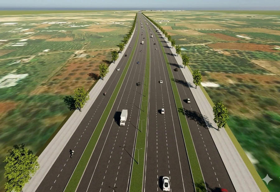 Phối cảnh cao tốc Long Thành - Hồ Tràm. Ảnh: Sở Xây dựng TP HCM