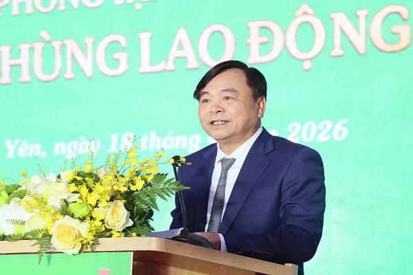 Thứ trưởng Bộ Nông nghiệp và Môi trường, ông Nguyễn Hoàng Hiệp phát biểu tại buổi lễ.