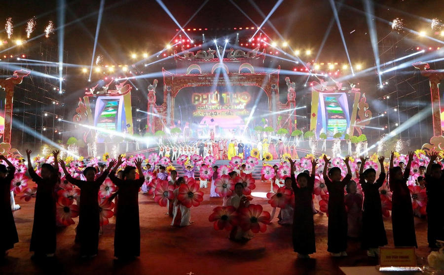 Các chương trình văn hoá nghệ thuật đặc sắc tại buổi Lễ Khai mạc.&nbsp;phutho.gov.vn