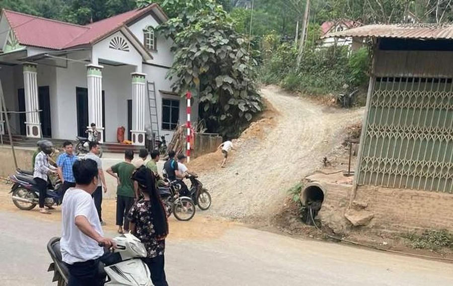 Khu vực phát hiện thi thể bé trai nghi bị sát hại ở Lào Cai.