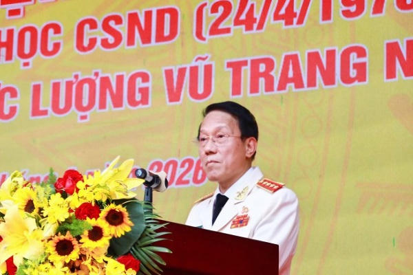 Bộ trưởng Lương Tam Quang phát biểu tại buổi lễ.