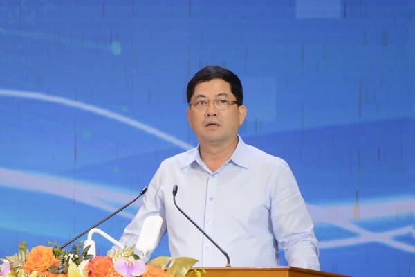 Ông Nguyễn Hồng Thái, Ủy viên Ban Chấp hành Trung ương Đảng, Bí thư Tỉnh ủy Bắc Ninh phát biểu tại hội nghị.