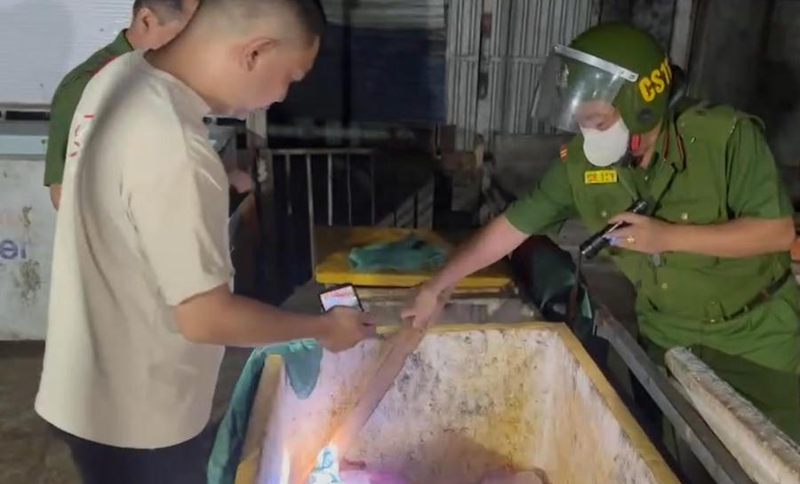 Hiện trường phát hiện vụ việc.