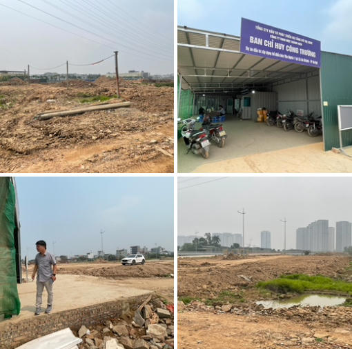 Một số hình ảnh tại công trường hồ điều hòa Yên Nghĩa 1 (xã An Khánh, Hà Nội)