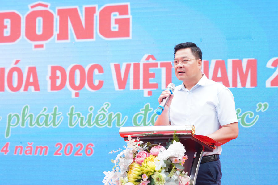 Ông Nguyễn Anh Tuấn - Phó Chủ tịch UBND phường Thanh Liệt phát biểu.