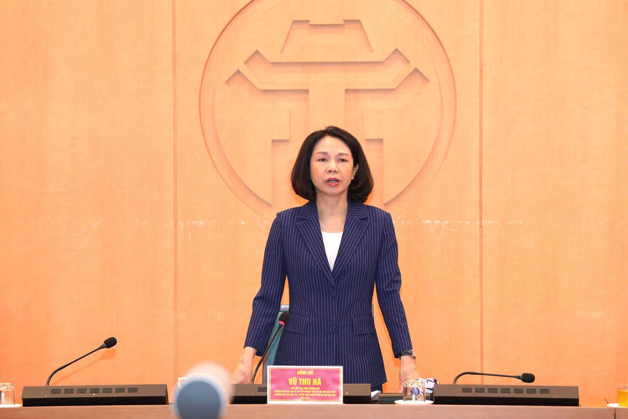 Phó Chủ tịch UBND thành phố Hà Nội Vũ Thu Hà yêu cầu các thành viên Ban chỉ đạo, các địa phương nghiên cứu thật kỹ kế hoạch tổ chức kỳ thi, tuyển sinh của Thành phố. (Ảnh: IT)