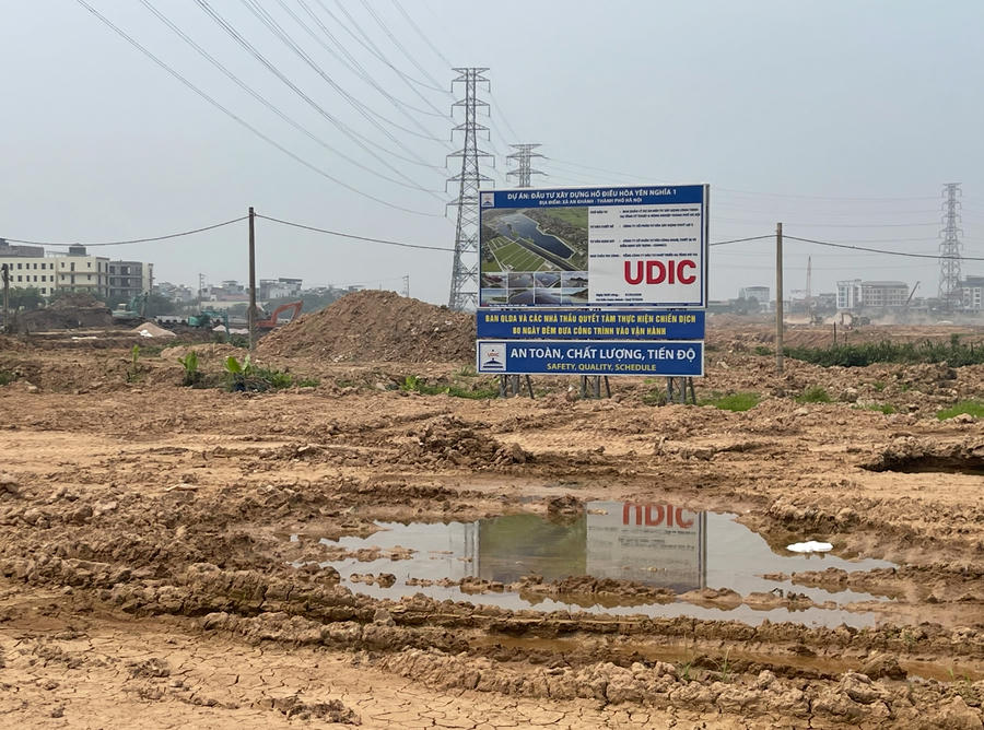 Ban Quản lý dự án Đầu tư xây dựng công trình hạ tầng kỹ thuật và nông nghiệp thành phố Hà Nội cùng đơn vị thi công là Tổng Công ty Đầu tư Phát triển Hạ tầng Đô thị (UDIC) đang tập trung triển khai các hạng mục dự án