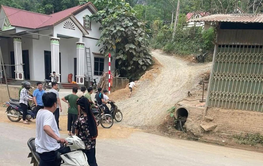 Khu vực phát hiện thi thể bé trai nghi bị sát hại ở Lào Cai. Ảnh: Người dân cung cấp.