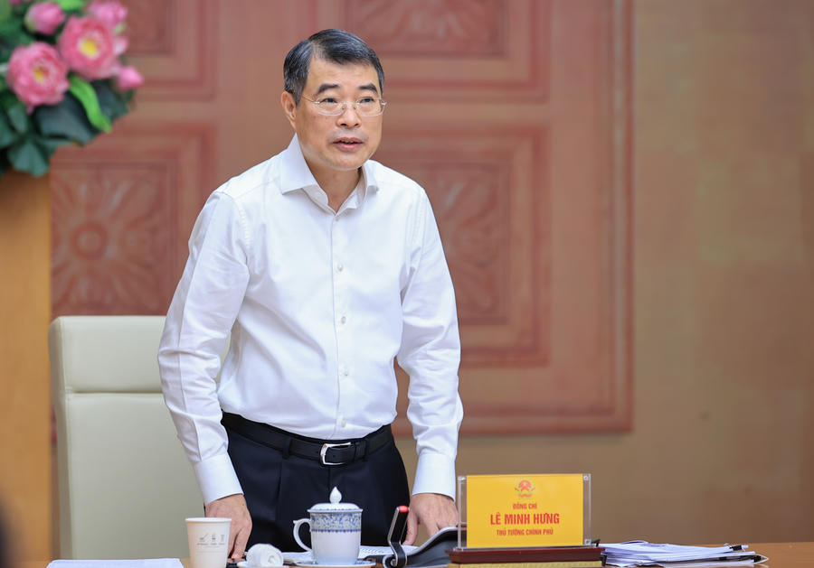 Thủ tướng Chính phủ Lê Minh Hưng phát biểu chỉ đạo tại buổi làm việc. Ảnh: VGP