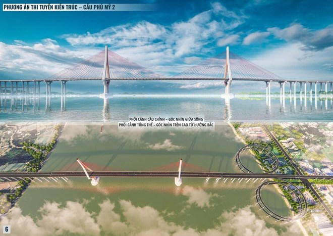 Phối cảnh cầu Phú Mỹ 2 nối TP HCM và Đồng Nai. Ảnh: Tedi