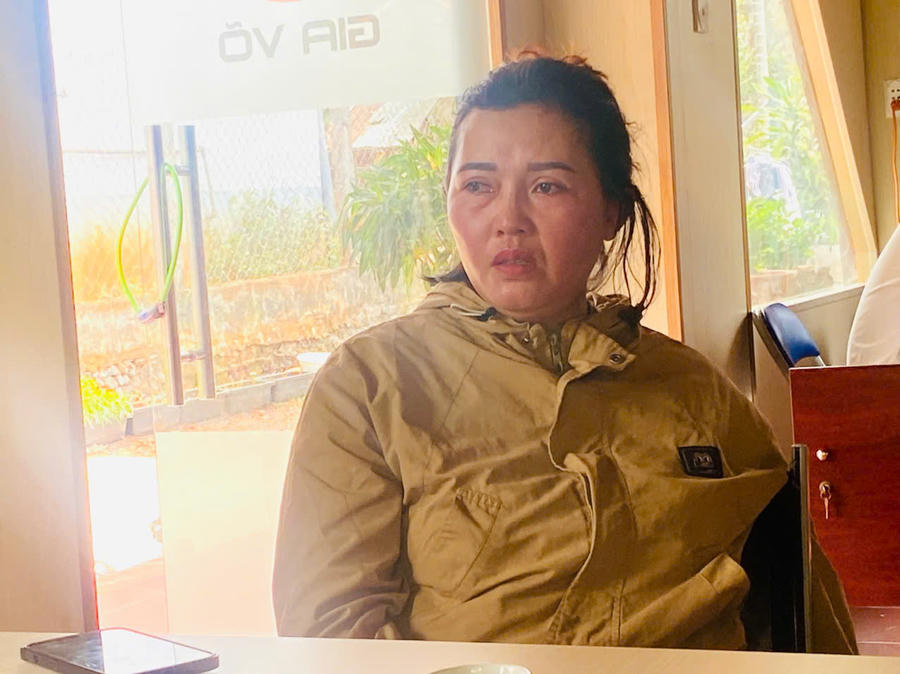 Bà Nguyễn Thị Mộng Thường, mẹ của cháu&nbsp;Hồ Sỹ Trường Kha.