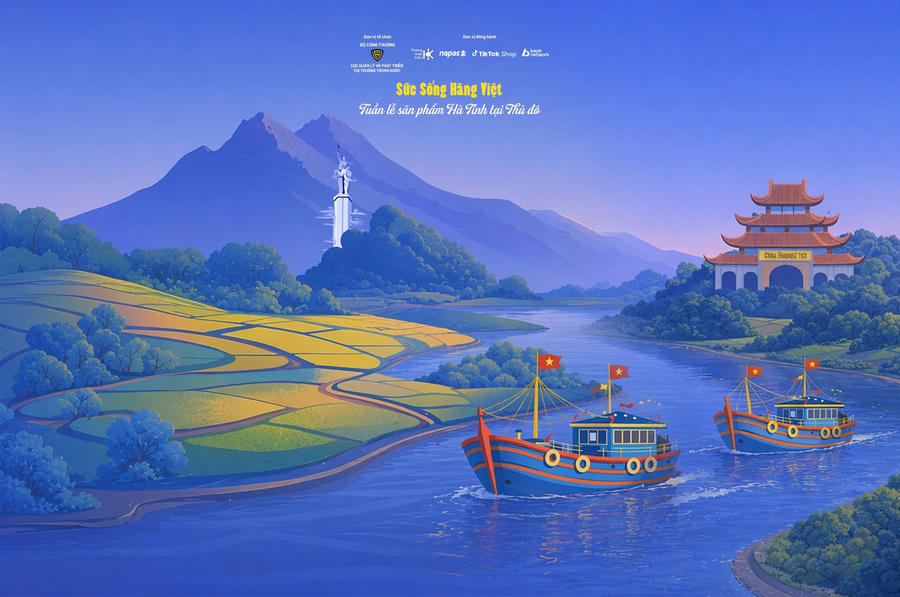 “Tuần lễ sản phẩm Hà Tĩnh tại Thủ đô” diễn ra tại 62 Tràng Tiền, Hà Nội, trong khuôn khổ chương trình “Sức sống hàng Việt”.