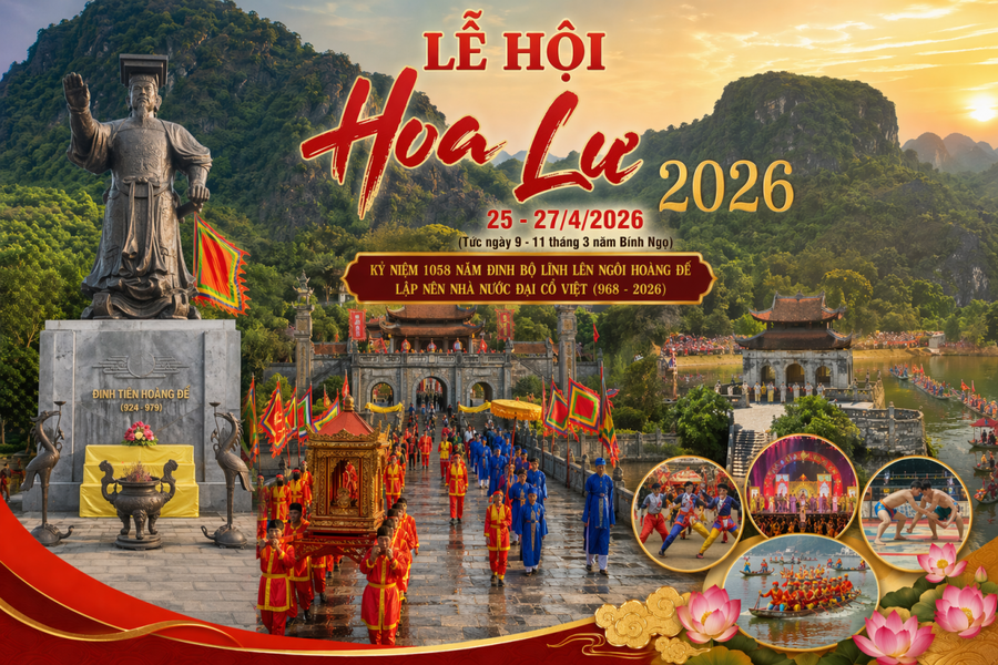 Lễ hội Hoa lư diễn ra trong hai ngày