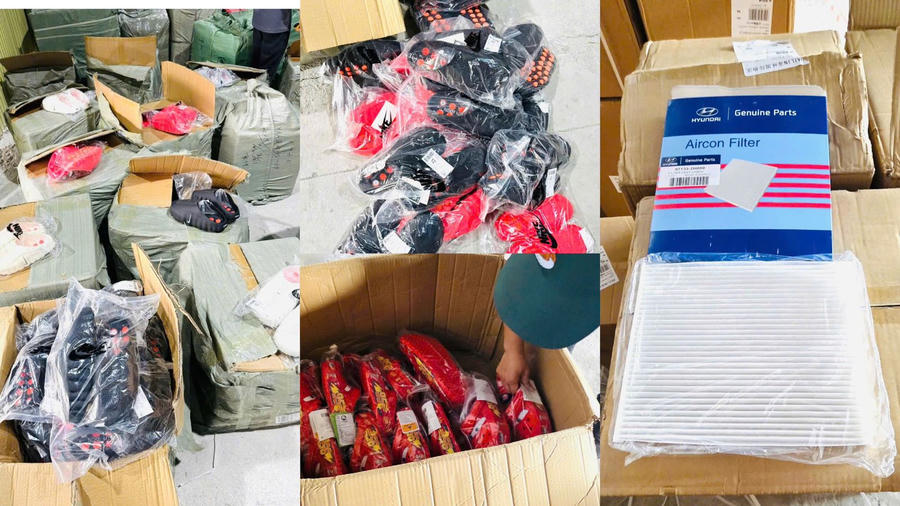 Hải quan xử lý hơn 17.000 sản phẩm vi phạm về xuất xứ và ghi nhãn hàng hóa. Ảnh Hải quan Việt Nam.