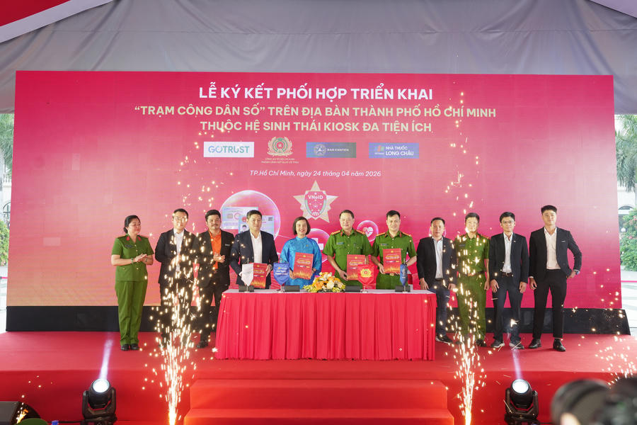 Lễ khánh thành Trạm Công dân số diễn ra tại Khu đô thị Cityland Park Hills (phường Gò Vấp).