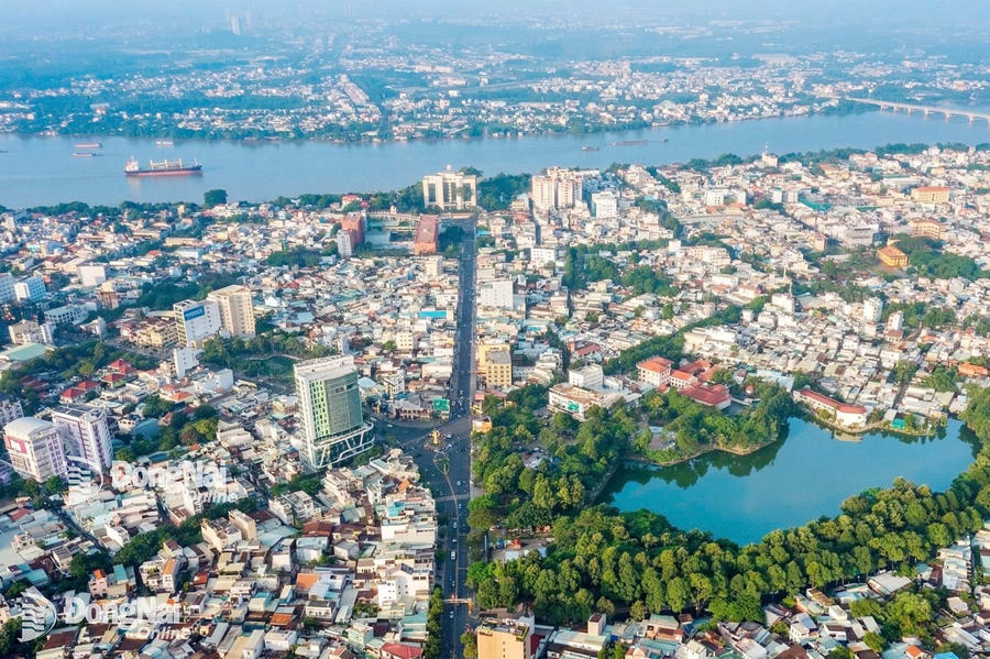 Toàn cảnh phường Trấn Biên tỉnh Đồng Nai nhìn từ trên cao. Ảnh: Báo Đồng Nai.