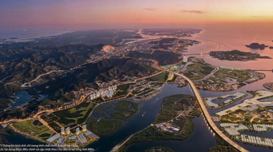 Phối cảnh dự án Vinhomes Global Gate Hạ Long với quy mô hơn 6.200ha.