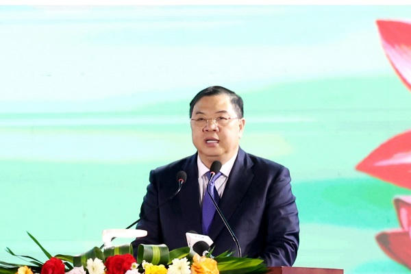 Ông&nbsp;Phạm Gia Túc, Ủy viên Bộ Chính trị, Phó Thủ tướng Thường trực Chính phủ phát biểu tại Lễ khai mạc.